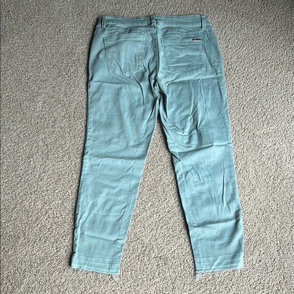 White House Black Market Green Cropped Ankle Jeans - Picture 2 of 3
